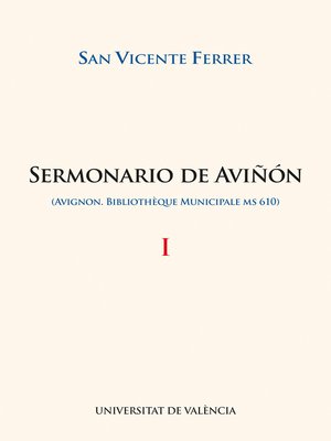 cover image of Sermonario de Aviñón